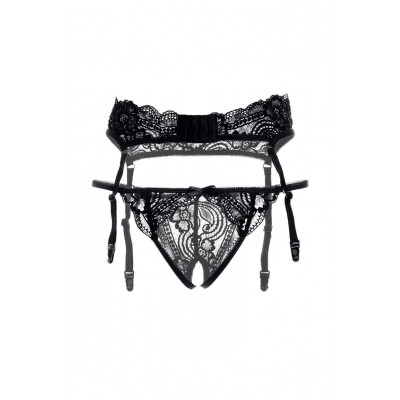 Кружевной пояс с пажами для чулок и трусики Deborah Кружевной пояс с пажами для чулок и трусики Deborah