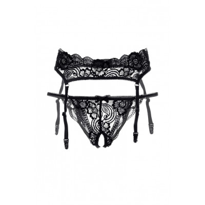 Кружевной пояс с пажами для чулок и трусики Deborah Кружевной пояс с пажами для чулок и трусики Deborah