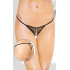 Сетчатые трусики-стринг со стразами и разрезом Сетчатые трусики-стринг со стразами и разрезом