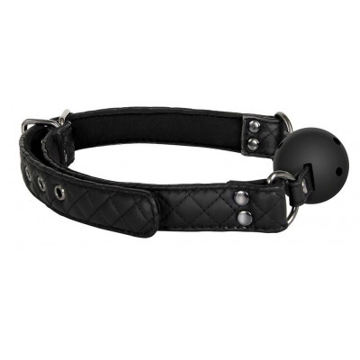 Черный кляп-шарик BALL GAG DIAMOND Черный кляп-шарик BALL GAG DIAMOND