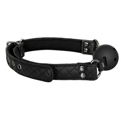 Черный кляп-шарик BALL GAG DIAMOND Черный кляп-шарик BALL GAG DIAMOND