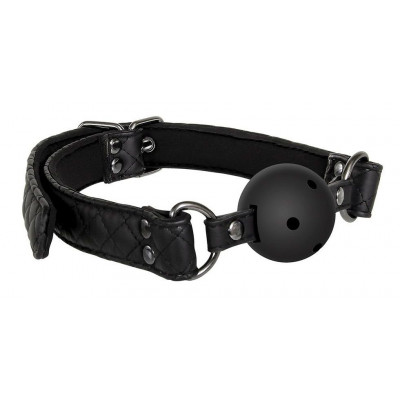 Черный кляп-шарик BALL GAG DIAMOND Черный кляп-шарик BALL GAG DIAMOND