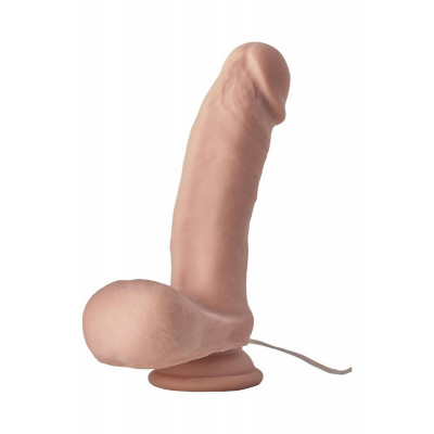 Телесный вибромассажер DARING DUKE - 18 см. Телесный вибромассажер DARING DUKE - 18 см.