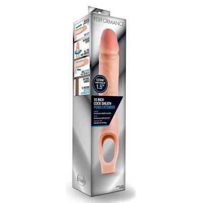 Телесная насадка на пенис 10 Inch Cock Sheath Extender - 25 см. Телесная насадка на пенис 10 Inch Cock Sheath Extender - 25 см.