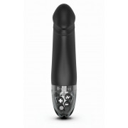 Черный вибратор с электростимуляцией Real Deal Neal - 16,5 см.