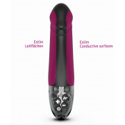 Черный вибратор с электростимуляцией Real Deal Neal - 16,5 см.