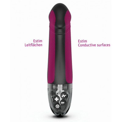 Черный вибратор с электростимуляцией Real Deal Neal - 16,5 см. Черный вибратор с электростимуляцией Real Deal Neal - 16,5 см.