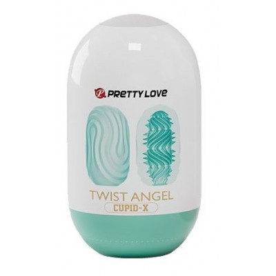 Бирюзовый мастурбатор-яйцо Twist Angel Бирюзовый мастурбатор-яйцо Twist Angel