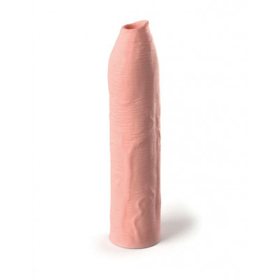 Телесная насадка-удлинитель Uncut Silicone Penis Enhancer - 17,8 см. Телесная насадка-удлинитель Uncut Silicone Penis Enhancer - 17,8 см.