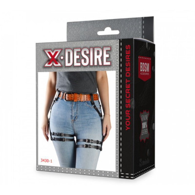 Черные гартеры Афина под ремень Черные гартеры Афина под ремень