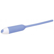 Голубой вибратор для уретры Dilator Vibe - 19 см.
