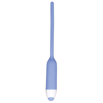 Голубой вибратор для уретры Dilator Vibe - 19 см. Голубой вибратор для уретры Dilator Vibe - 19 см.