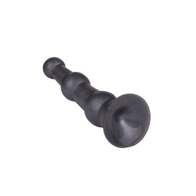 Анальная пробка платинового цвета с изгибом - 15 см. Анальная пробка платинового цвета с изгибом - 15 см.