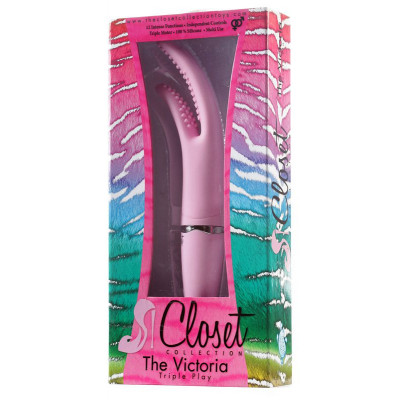 Розовый многофункциональный вибратор THE VICTORIA - 28 см. Розовый многофункциональный вибратор THE VICTORIA - 28 см.