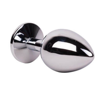 Большой стальной плаг с желтым кристаллом Sweet Lemon - 9,5 см. Большой стальной плаг с желтым кристаллом Sweet Lemon - 9,5 см.