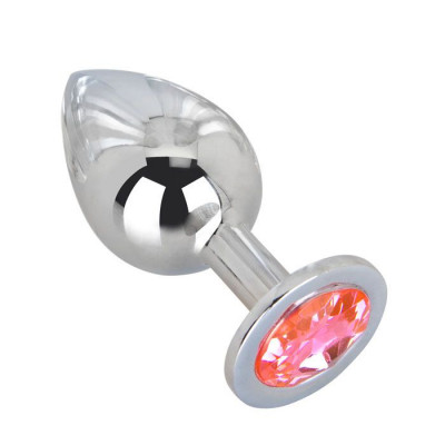 Большой стальной плаг с розовым кристаллом Pink Bubble Gum - 9,5 см. Большой стальной плаг с розовым кристаллом Pink Bubble Gum - 9,5 см.
