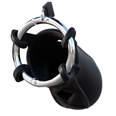 Черный замок верности Extreme Silicone Cock Blocker Черный замок верности Extreme Silicone Cock Blocker