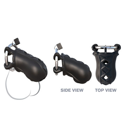 Черный замок верности Extreme Silicone Cock Blocker Черный замок верности Extreme Silicone Cock Blocker