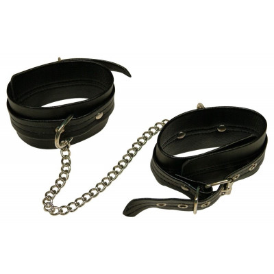 Набор фиксаций: наручники, наножники, плетка, маска и фиксация на женские половые органы Набор фиксаций: наручники, наножники, плетка, маска и фиксация на женские половые органы