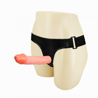 Страпон на ремешках с двумя насадками Страпон на ремешках с двумя насадками