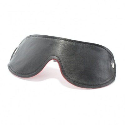 Красная кожаная маска на глаза Красная кожаная маска на глаза