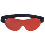 Красная кожаная маска на глаза