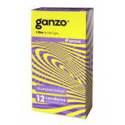 Тонкие презервативы для большей чувствительности Ganzo Sence - 12 шт.
