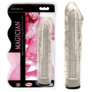 Прозрачный мультискоростной вибратор-реалистик Magician - 17 см.