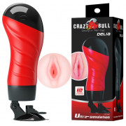 Мастурбатор-вагина Delia с вибрацией и присоской