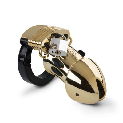 Золотистый пояс верности Pubic Enemy No1 Gold Edition для электростимуляции Золотистый пояс верности Pubic Enemy No1 Gold Edition для электростимуляции