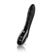 Вибратор с электростимуляцией Sizzling Simon Black Edition - 27 см.