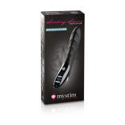 Вибратор с электростимуляцией Sizzling Simon Black Edition - 27 см.