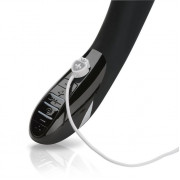 Вибратор с электростимуляцией Sizzling Simon Black Edition - 27 см.