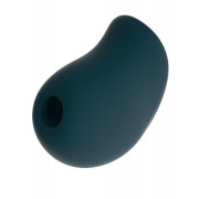 Фиолетовая силиконовая пробка с алым стразом - 8,2 см.