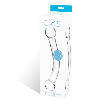 Прозрачный стеклянный фаллос для стимуляции точки G - 17 см. Прозрачный стеклянный фаллос для стимуляции точки G - 17 см.