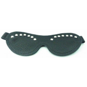 Черная кожаная маска с декором