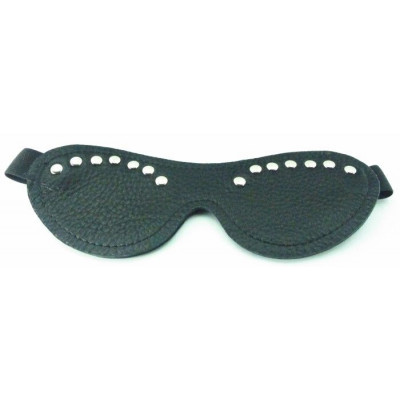 Черная кожаная маска с декором Черная кожаная маска с декором