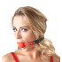 Силиконовый кляп-шар на чёрных ремешках Red Gag silicone Силиконовый кляп-шар на чёрных ремешках Red Gag silicone
