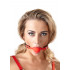 Силиконовый кляп-шар на чёрных ремешках Red Gag silicone Силиконовый кляп-шар на чёрных ремешках Red Gag silicone