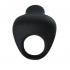 Чёрное эрекционное виброкольцо Thimble Чёрное эрекционное виброкольцо Thimble