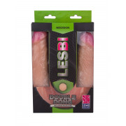 Двусторонний фаллос из неоскина - 48 см.