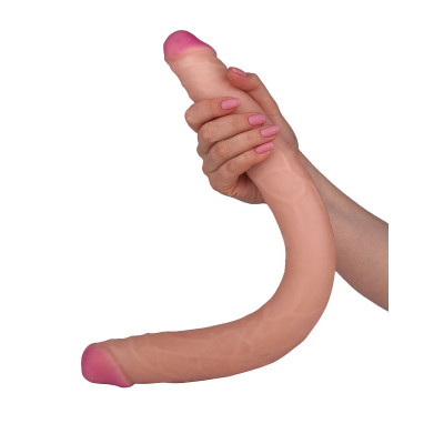 Двусторонний фаллос из неоскина - 48 см. Двусторонний фаллос из неоскина - 48 см.