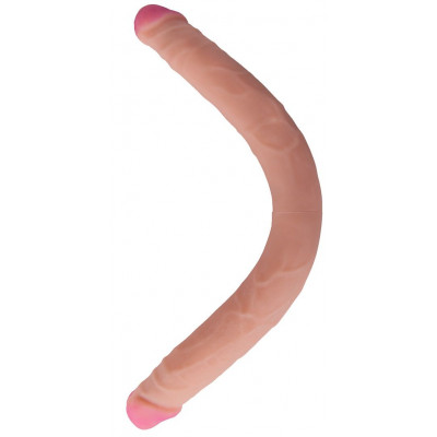 Двусторонний фаллос из неоскина - 48 см. Двусторонний фаллос из неоскина - 48 см.