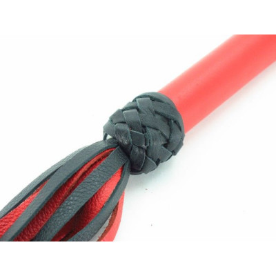 Красно-черная плеть с плетением турецкие головы - 60 см. Красно-черная плеть с плетением турецкие головы - 60 см.