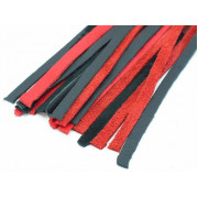 Красно-черная плеть с плетением турецкие головы - 60 см.