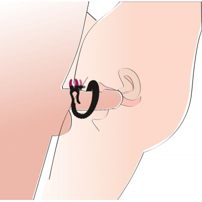 Зажим на половые губы с гибкой перемычкой для G-стимуляции Зажим на половые губы с гибкой перемычкой для G-стимуляции