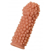 Насадка на фаллос с пузыриками по всей поверхности Extreme Sleeve 008 M-size - 14,7 см.