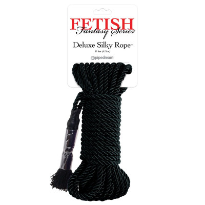 Черная веревка для фиксации Deluxe Silky Rope - 9,75 м. Черная веревка для фиксации Deluxe Silky Rope - 9,75 м.