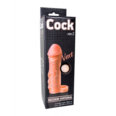 Фаллоудлинитель с кольцом COCK size S - 13,5 см. Фаллоудлинитель с кольцом COCK size S - 13,5 см.