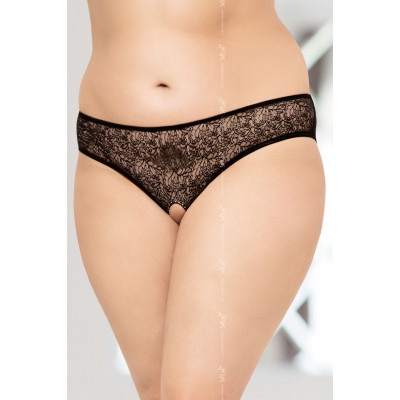 Кружевные трусики с интимным доступом, обрамлённым стразами Кружевные трусики с интимным доступом, обрамлённым стразами
